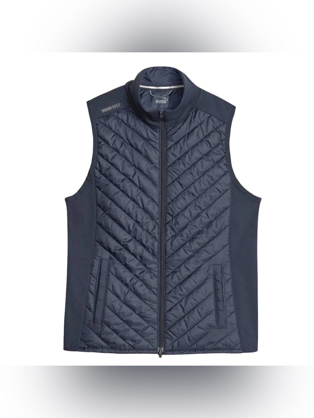 Puma Women's Frost Quilted Golf Vest Size XS Lightweight Stay Warm⁠ Navy Blue